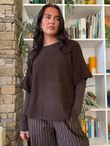 Clemmie Box Knit Coffee Bean Marl